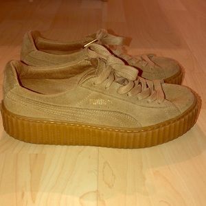 Puma Fenty Rihanna “Creeper” Size 7.5 Oatmeal Tan